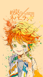 Emma The Promised Neverland Aesthetic Mobile Wallpaper in Watercolor Style
