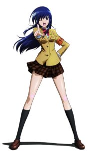 Anime School Girl Student Council President Wallpaper for Mobile