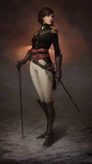 Elegant Victorian Noblewoman Warrior Fantasy Art Wallpaper for Mobile