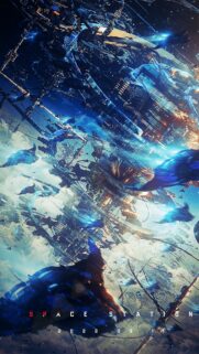 Futuristic Space Station Orbital Colony Cinematic Sci-Fi Wallpaper