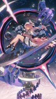 Elysia Honkai Impact 3rd Cosmic Anime Girl Wallpaper 4K