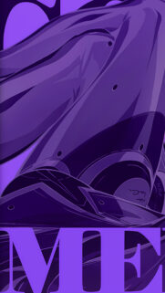 Abstract Purple Geometric Flow Digital Art Mobile Wallpaper