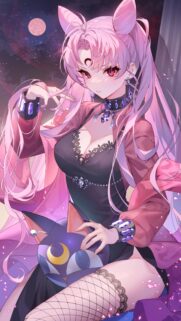 Beautiful Sailor Moon Black Lady Anime Girl Wallpaper for Mobile