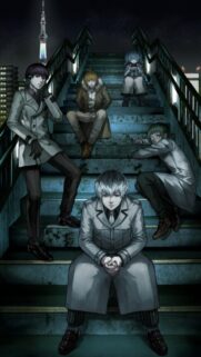 Tokyo Ghoul Re Quinx Squad Night City Stairs Wallpaper HD