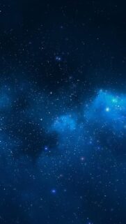 Deep Blue Galaxy and Starry Night Sky Mobile Wallpaper