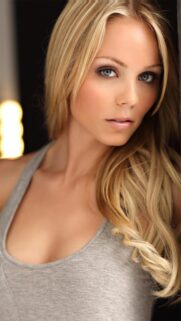 Stunning Blonde Woman Portrait High Definition Mobile Wallpaper
