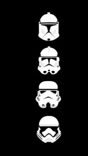 Minimalist Star Wars Evolution Helmet Vertical Mobile Wallpaper
