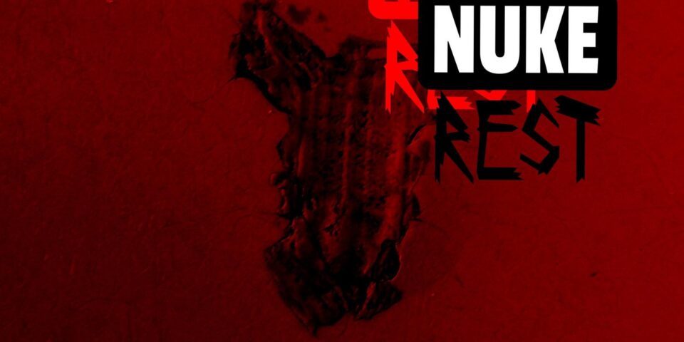 Nuke Rest Red Aesthetic Grunge Graphic Mobile Wallpaper