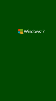 Minimalist Windows 7 Logo Dark Green Background Wallpaper for Mobile