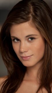 Stunning Portrait of a Beautiful Young Woman with Brown Hair Mobile Wallpaper