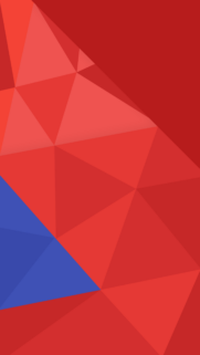 Minimalist Red and Blue Abstract Geometric Low Poly Mobile Wallpaper