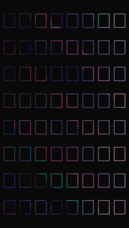 Minimalist Neon Gradient Grid Mobile Wallpaper in Black Background