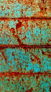 Stunning Teal and Rust Metal Texture Wallpaper for Mobile Devices