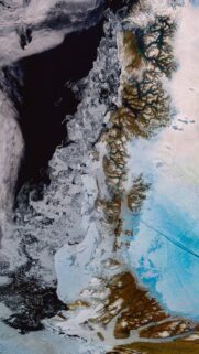 Breathtaking Arctic Aerial Satellite View High Definition Phone Wallpaper