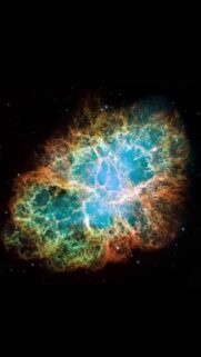 Stunning Crab Nebula Space Wallpaper in High Resolution for Mobile