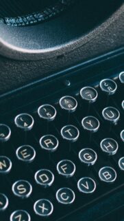 Vintage Typewriter Keyboard Close Up Macro Wallpaper for Mobile