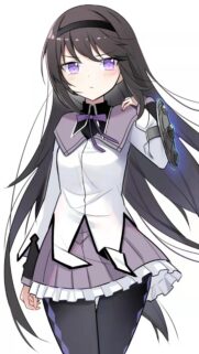 Homura Akemi Anime Girl Wallpaper High Resolution Portrait