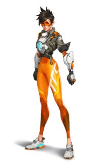 Tracer Overwatch High Definition Digital Art Wallpaper for Mobile