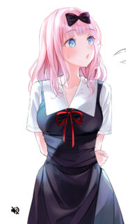 Chika Fujiwara Cute Anime Girl Aesthetic Wallpaper for Mobile