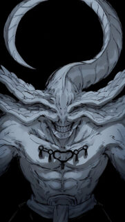 Eerie Demon Mask Fantasy Creature Mobile Wallpaper High Resolution