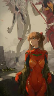 Asuka Langley Soryu Neon Genesis Evangelion Aesthetic Anime Mobile Wallpaper