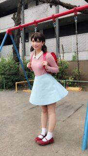 Cute Japanese Schoolgirl Aesthetic Wallpaper at Playground