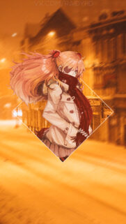 Asuka Langley Neon Genesis Evangelion Aesthetic Anime Girl Winter Wallpaper