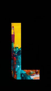 Abstract Letter L Oil Paint Texture Mobile Wallpaper High Definition