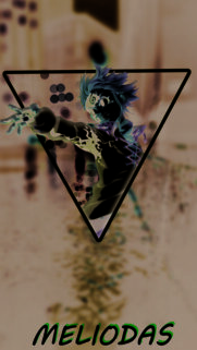 Meliodas Demon Form Abstract Triangle Aesthetic Phone Wallpaper