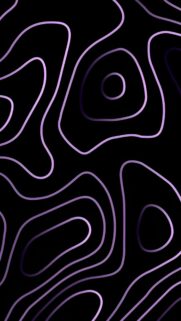 Minimalist Purple Neon Topographic Lines Abstract Mobile Wallpaper