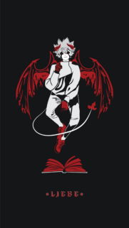 Black Clover Liebe Demon Minimalist Aesthetic Mobile Wallpaper HD