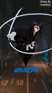 Rukia Kuchiki Bleach Anime Aesthetic Wallpaper for Mobile