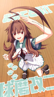 Anime Girl Wallpaper Cute Brown Hair Character Mobile Background HD