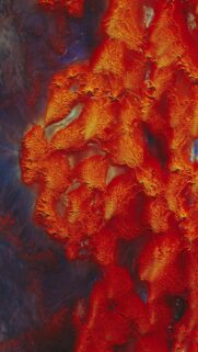Fiery Lava Aerial Abstract High Quality Mobile Wallpaper
