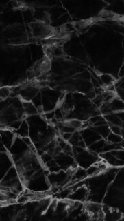 Elegant Black Marble Texture Mobile Wallpaper with White Veining