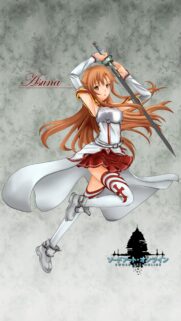 Asuna Yuuki Sword Art Online Action Wallpaper for Mobile