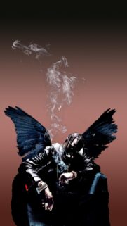 Dark Fallen Angel Aesthetic Wallpaper for Mobile – High Quality Artistic Background