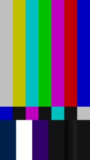 Retro TV Color Bars SMPTE Test Pattern Aesthetic Wallpaper for Mobile