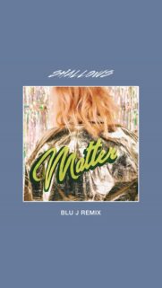Shallows Matter Music Aesthetic Phone Wallpaper with Golden Jacket and Blonde Hair