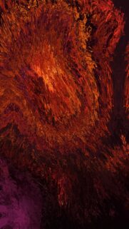 Fiery Molten Liquid Abstract 4K Mobile Wallpaper