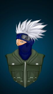 Kakashi Hatake Anime Portrait Mobile Wallpaper High Resolution