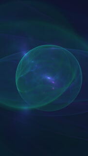 Ethereal Abstract Energy Sphere Fractal Mobile Wallpaper