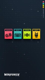 WirForce Gaming and Music Minimalist Dark Mobile Wallpaper
