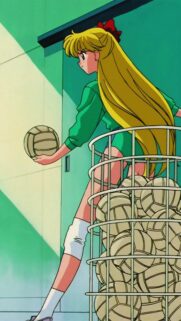 Minako Aino Sailor Venus Volleyball Aesthetic Anime Wallpaper for Mobile