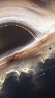 Stunning Interstellar Black Hole Cinematic Space Wallpaper for Mobile