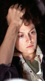 Sigourney Weaver as Ellen Ripley in Alien Cinematic Portrait Wallpaper
