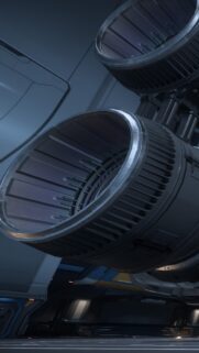 Futuristic Spaceship Engine Close Up Sci-Fi Mobile Wallpaper