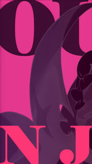 Minimalist Pink and Purple Abstract Typography Graphic Mobile Wallpaper