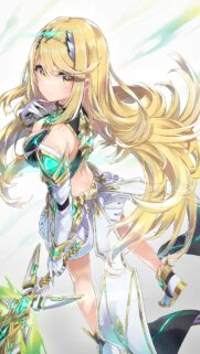 Stunning Mythra Xenoblade Chronicles 2 Anime Girl Wallpaper High Resolution