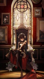 Yor Forger Throne Portrait Aesthetic Anime Wallpaper – Bestwallpapers.net
